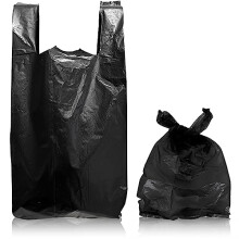 Large Adult Incontinence Nappy Disposal Bags Black | 200 Pack | 10% Thicker Nappy Sacks | Odor Free Sanitary Disposal Bags | Easy Tie Handles Nappy