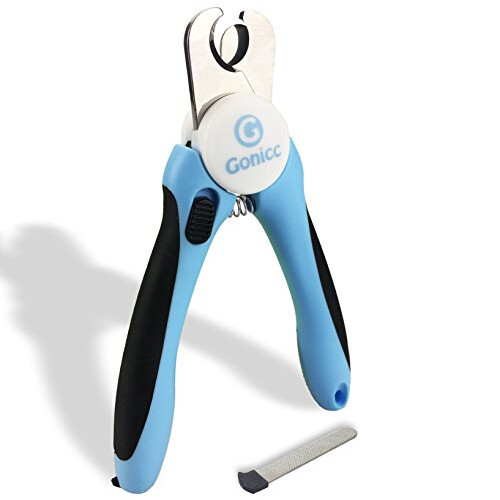 gonicc Cat Nail Clippers Sharp Stainless Steel Professional Pet Nail Trimmers for Cat(With Free Nail File in Handle),Small Breed Dog, Rabbit and Small