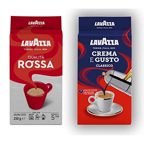 Lavazza Lavazza Ground Coffee - Dark & Medium Roast - 2 Pack.