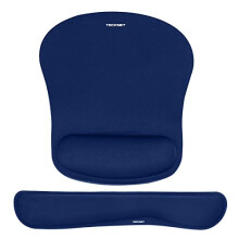 TECKNET Wrist Rest Mat, Keyboard and Mouse Wrist Support Pad Set, Comfortable Memory Foam Mouse Mat with Wrist Cushion Support, Anti-Slip Ergonomic