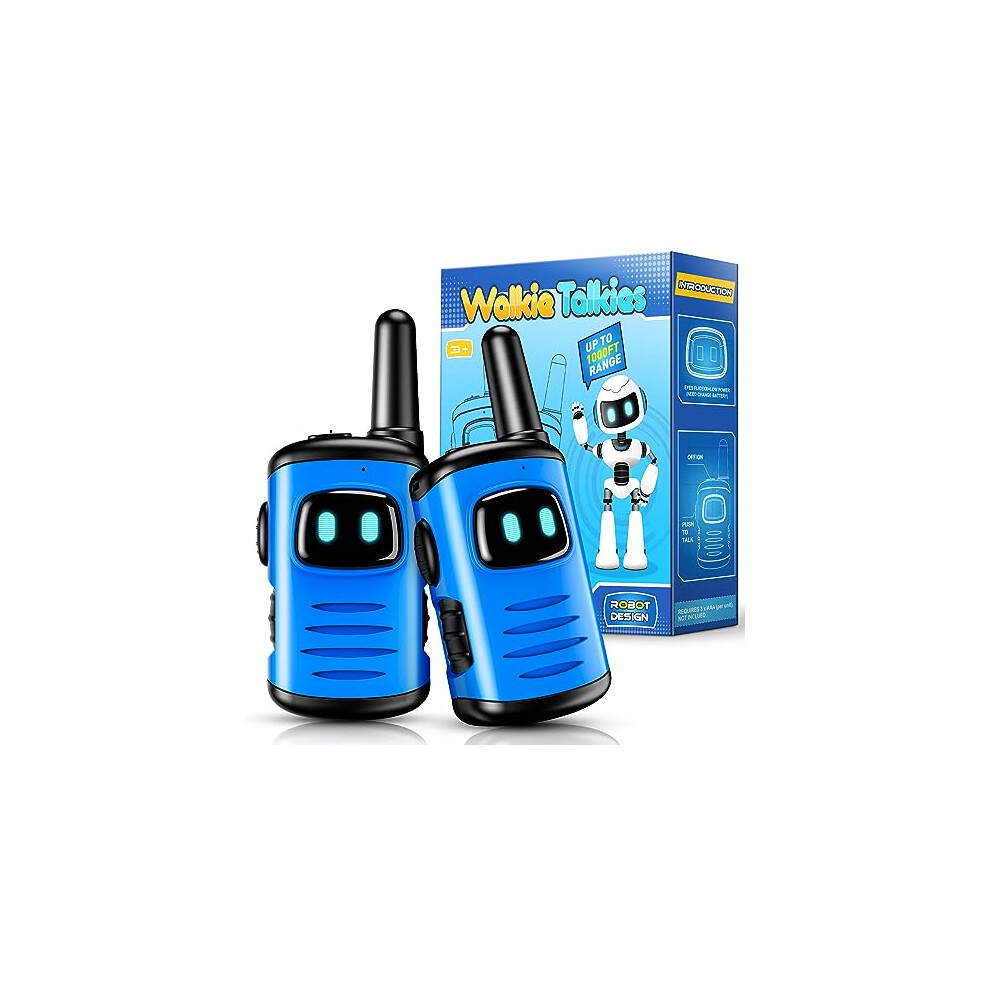 Veopoko 2 Pcs Walkie Talkie Kids, Toys For 3 4 5 6 7 Year Old Boys Toys Age 4 5 6 7 8 9 Year Old Gifts For 3-12 Year Olds Kids Toys Walkie Talkie For 5051501810396