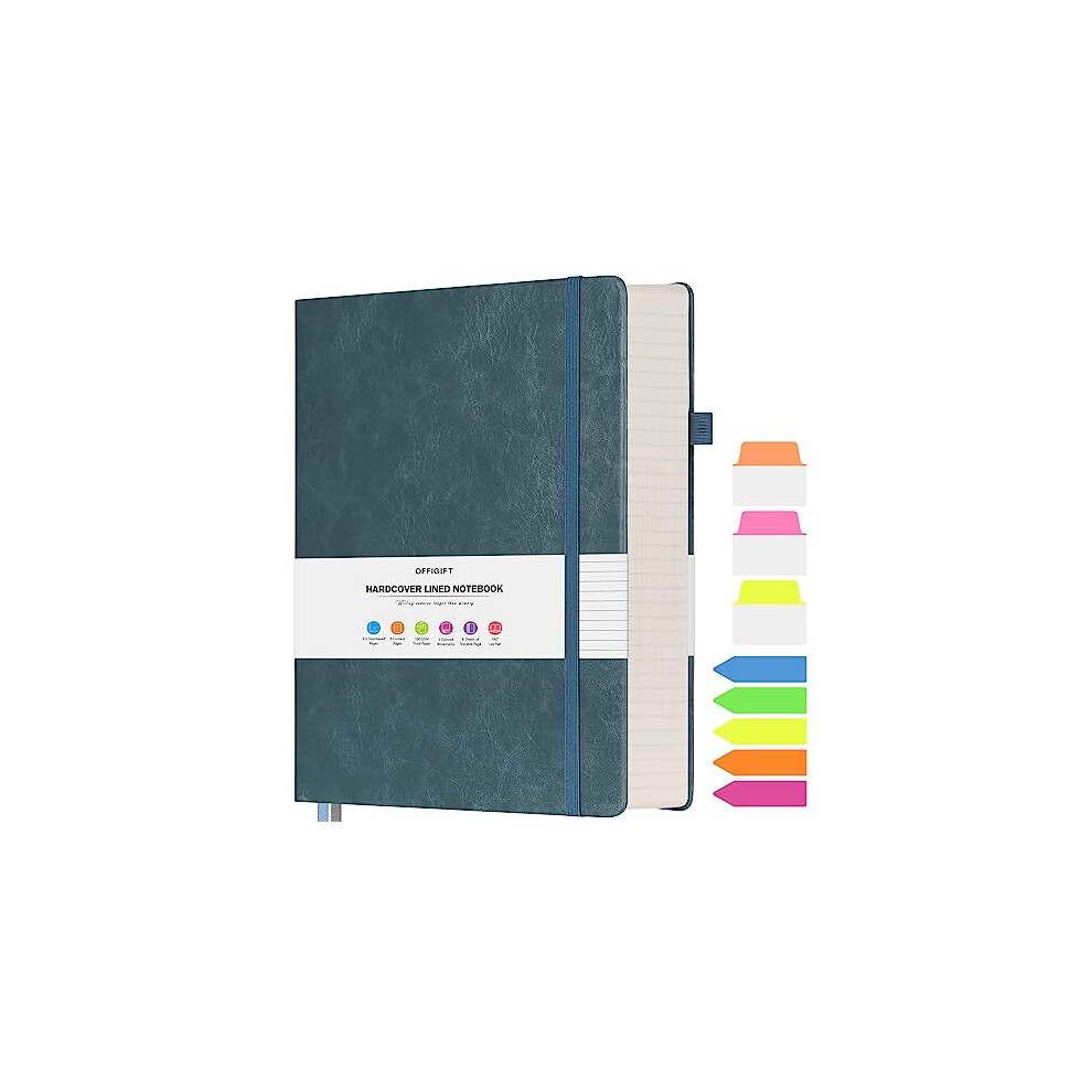 Photos - Notebook OFFIGIFT College Ruled , Large A4 Hardcover Leather Journal, 312 Numbered Pages Writing Journal, 100gsm No Bleed Pap