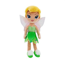 Disney Store Official Tinker Bell Soft Toy Doll, 35cm/13?, Plush Fairy in Iconic Satin Dress with Embroidered Details, Suitable for Ages 0+