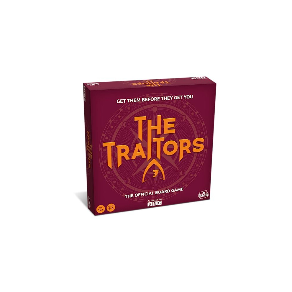 Goliath Games Presents: The Traitors - Official Board Game | Based on the Hit BBC Show | Can the Faithfuls Catch the Traitor? | For 4-6 Players | Ages