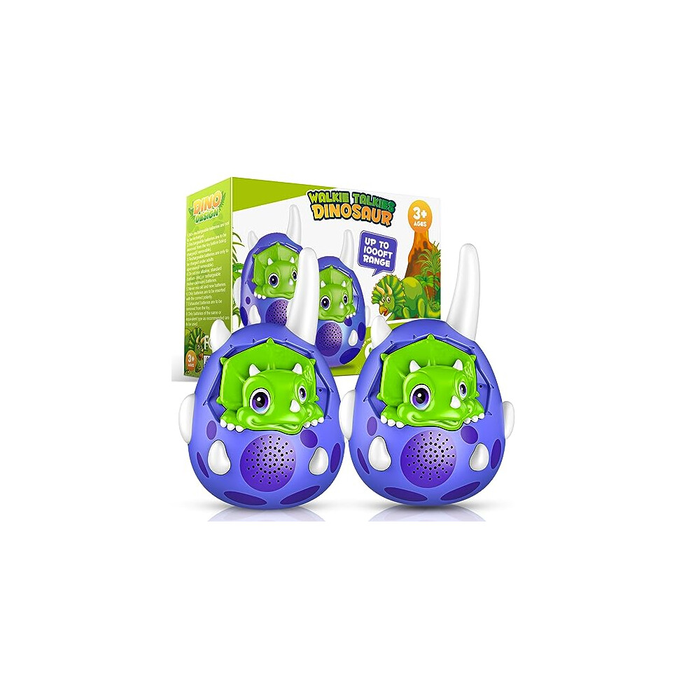 Veopoko Walkie Talkie, Dinosaur Toys For 3 4 5 6 Year Old Boy Gift For 4-12 Year Olds Boys Toys Age 5-10 Dinosaur Gift For Kids Toys Age 6-9 Walkie 5051501818613