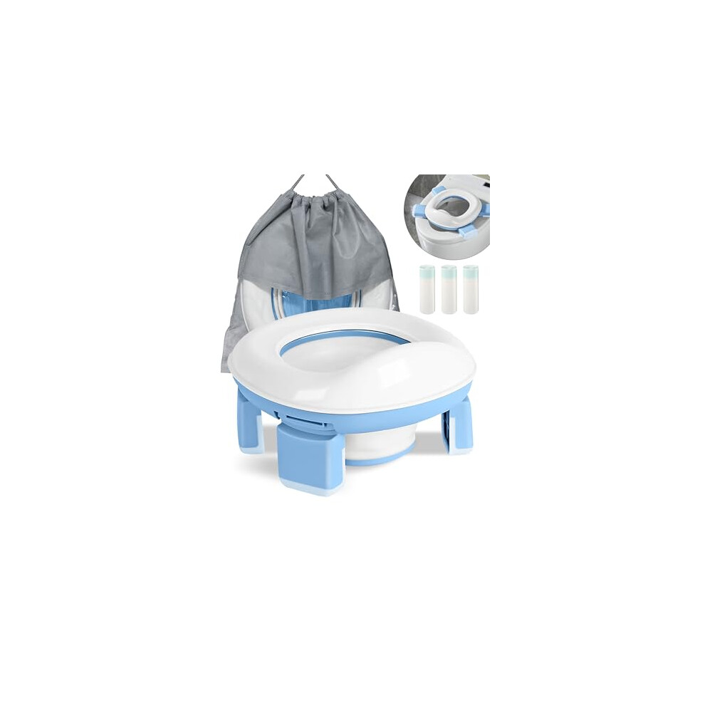 DEANIC 2in1 Travel Potty for Toddlers, Potty Training Toilet Seat for