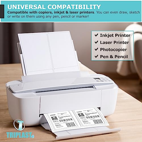 Triplast 100 X Multipurpose A4 Label Sheets - 12 Labels Per Sheet (99 X ...