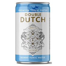 Double Dutch Skinny Tonic Water, Low Calorie Perfect Mixer for Cocktails, No Artificial Colours Preservatives or Flavours, 150ml Cans (Pack of 24)