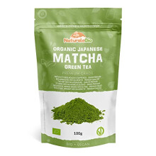 Japanese Organic Matcha Green Tea Powder - Premium Grade - 100g. Tea Produced in Japan, Uji, Kyoto. Use for Drinking, Cooking, Baking, Smoothie Making
