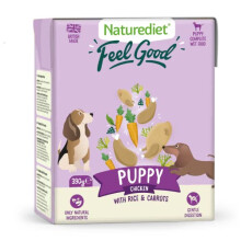 Naturediet - Feel Good Wet Dog Food, Natural and Nutritionally Balanced, Puppy, 390g (Pack of 18)