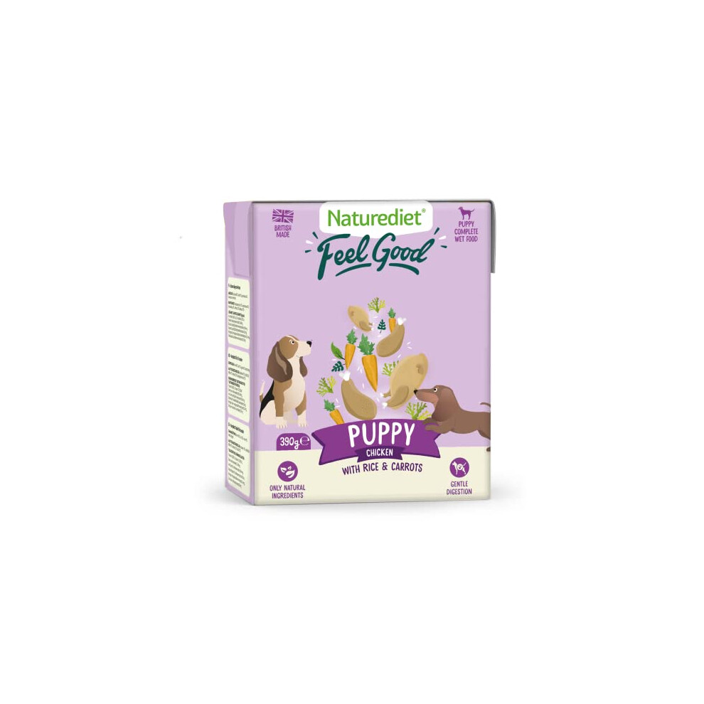 Naturediet - Feel Good Wet Dog Food, Natural And Nutritionally Balanced, Puppy, 390G (Pack Of 18)