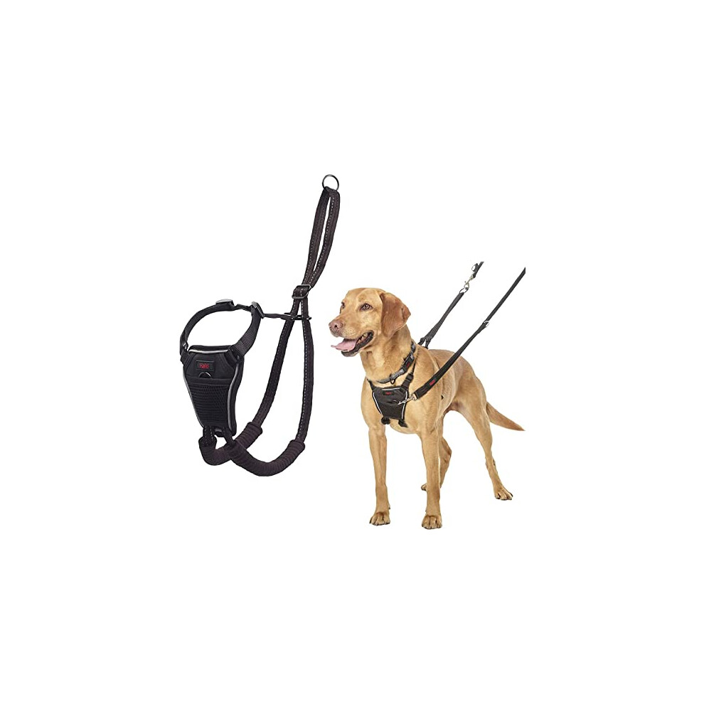 HALTI No Pull Harness Size Medium, Professional Dog Harness to Stop Pulling on the Lead, Easy to Use, Anti-Pull Training Aid, Adjustable, Reflective