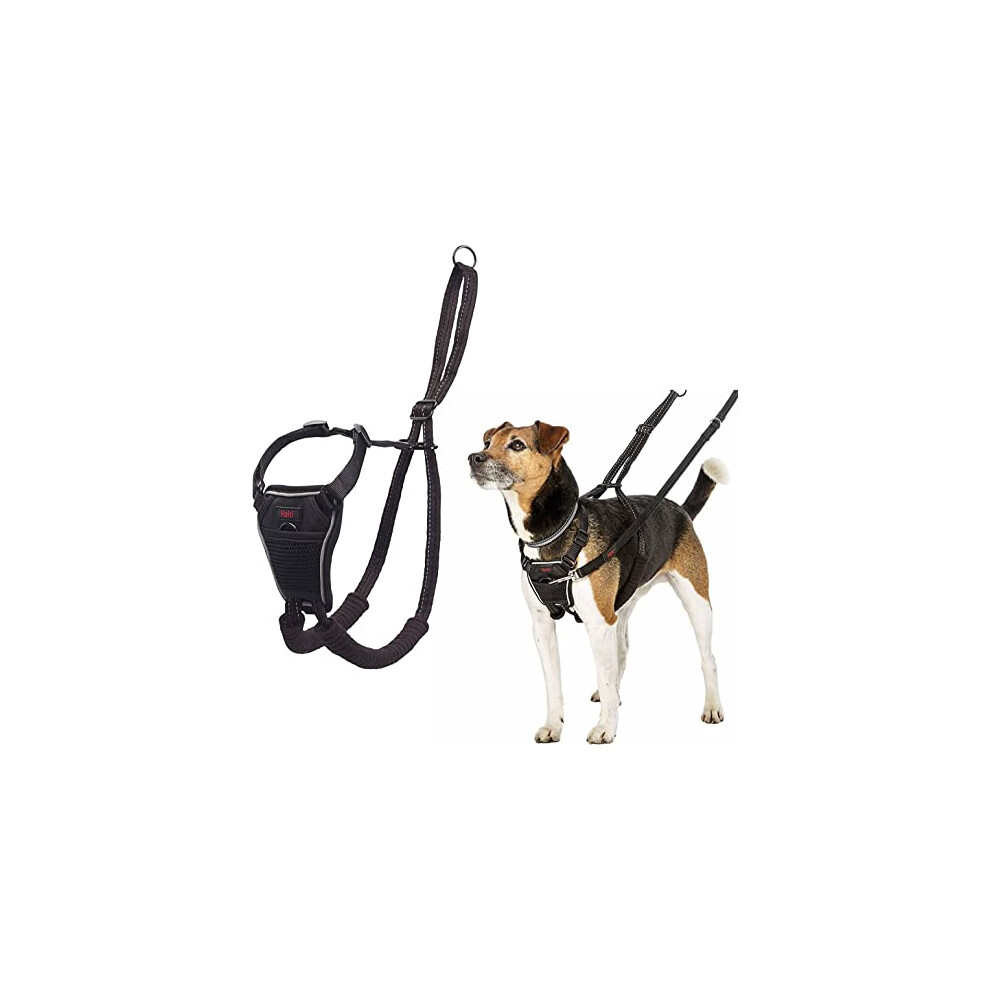 HALTI No Pull Harness Size Small, Professional Dog Harness to Stop Pulling on the Lead, Easy to Use, Anti-Pull Training Aid, Adjustable, Reflective