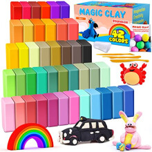 Air Dry Clay 42 Colors, Modelling Clay for Kids, DIY Molding Magic Clay for with Tools, Craft Kit for Kids Boys Girls, Toys Gifts for Age 3 4 5 6 7 8+