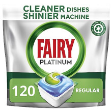 Fairy Platinum All-In-One Dishwasher Tablets Bulk, 120 Tablets (24 x 5), Original, With Anti-Dull Technology & Rinse Aid Action
