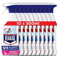 Viakal Limescale Remover Spray, Fresh, 5 Litre (500 ml x 10)