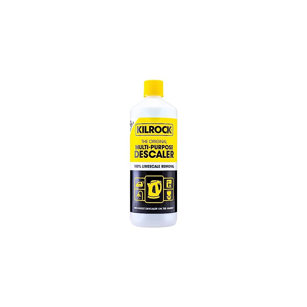 Kilrock Mega-K Multi-Purpose Descaler 1 Litre (12 Doses) - Limescale Descaling for Kettles, Shower Heads & Coffee Machines - Biodegradable and