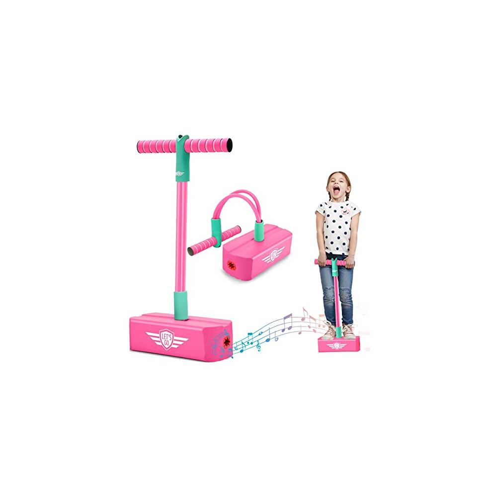 GeschenPark Gifts Presents for 3-9 Year Old Girls, Outdoor Toys Pogo Sticks Toys for 3-9 Year Old Boys Girls Toys Age 3-9 Kids Halloween Christmas