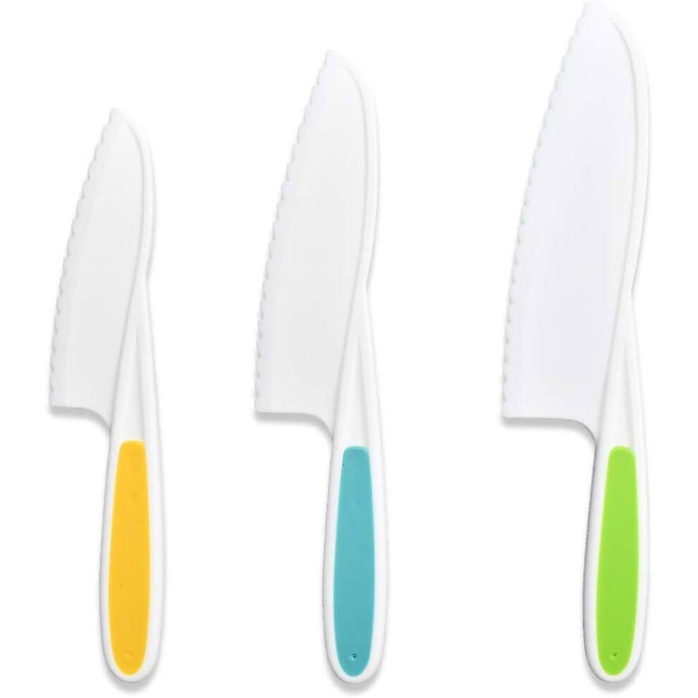 3 Piece Nylon Knives For Kids Kids Nylon Knife Set Kid Safe Knives For Cooking