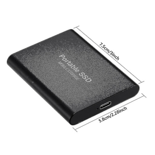 Hard Disk, 2tb Portable External Hard Disk, Waterproof And Shockproof (black) 2