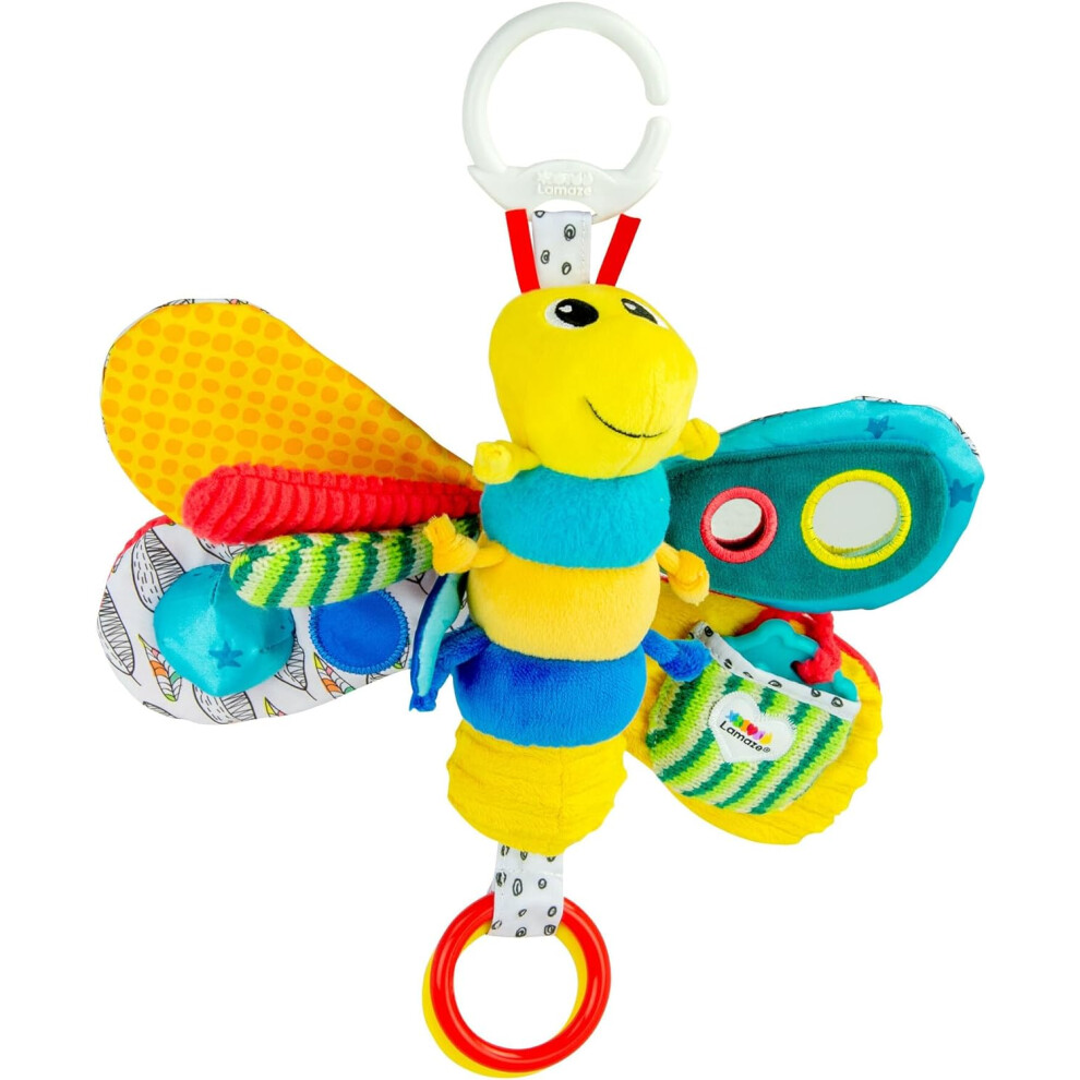 LAMAZE Freddie The Firefly Clip on Pram and Pushchair Newborn Baby Toy Sensory Toy for Babies Boys and Girls From 0 6 Months