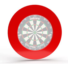 Unicorn Pro Surround PDC Standard Heavy Duty Dartboard, Rot/Blau/Schwarzer Ring