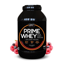 QNT Prime Whey Protein in polvere 100% siero di latte isolato - 908 g - Tripla bacca