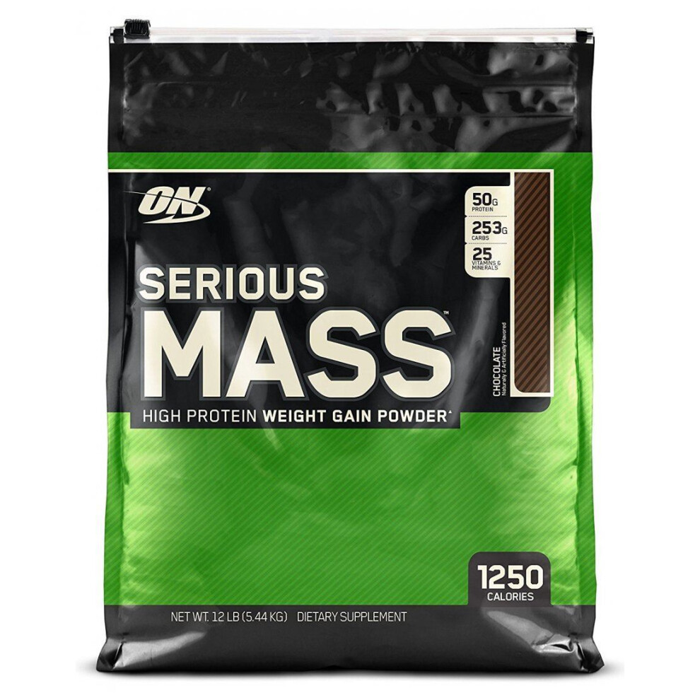 Optimum Nutrition Serious Mass Weight Muscle Gain Calorie Rich Protein - 5.45kg