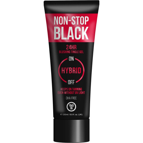 Power Tan 24HR Non Stop Μαύρη υβριδική λοσιόν μαυρίσματος Tingle Gelee