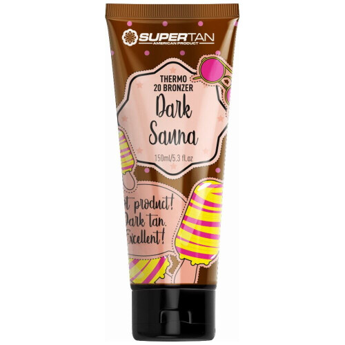 SuperTan Dark Sauna Thermo 20 λοσιόν μαυρίσματος, μυρμήγκιασμα και μαυριστικό αποτέλεσμα