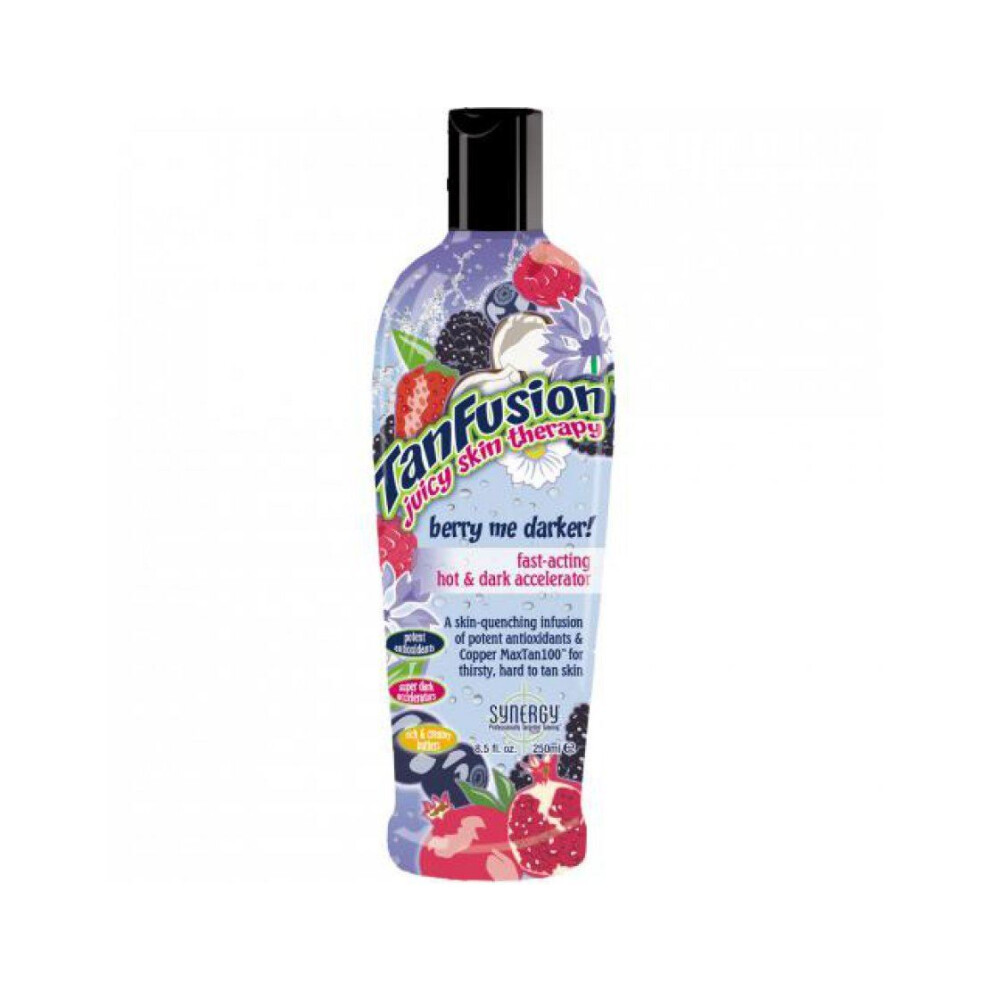 Synergy Tan Berry Me Darker Tanning Lotion Fast Acting Hot Tingle