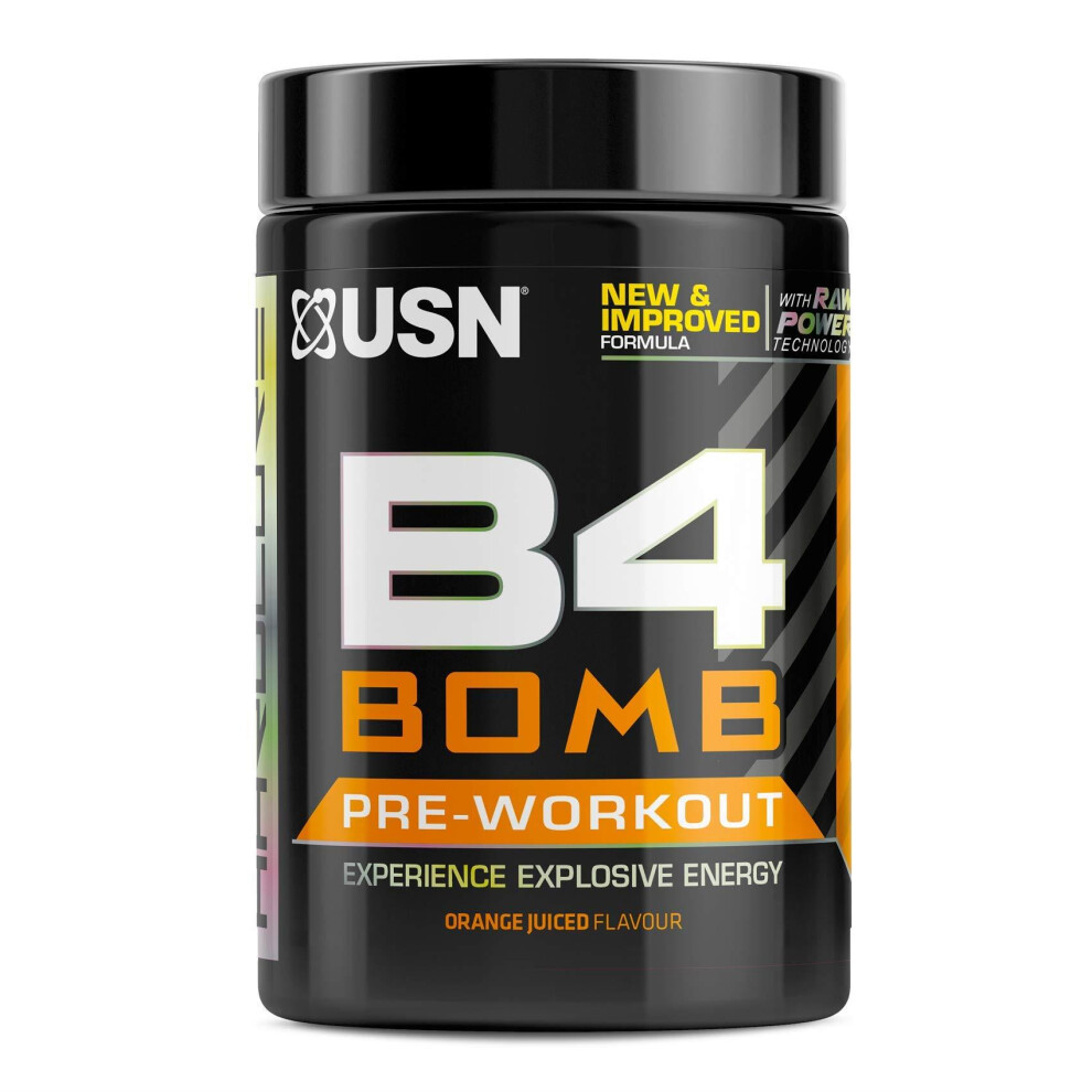 USN B4-Bomb Extreme Exhilarating Pre-Workout Supplement Powder - 300g