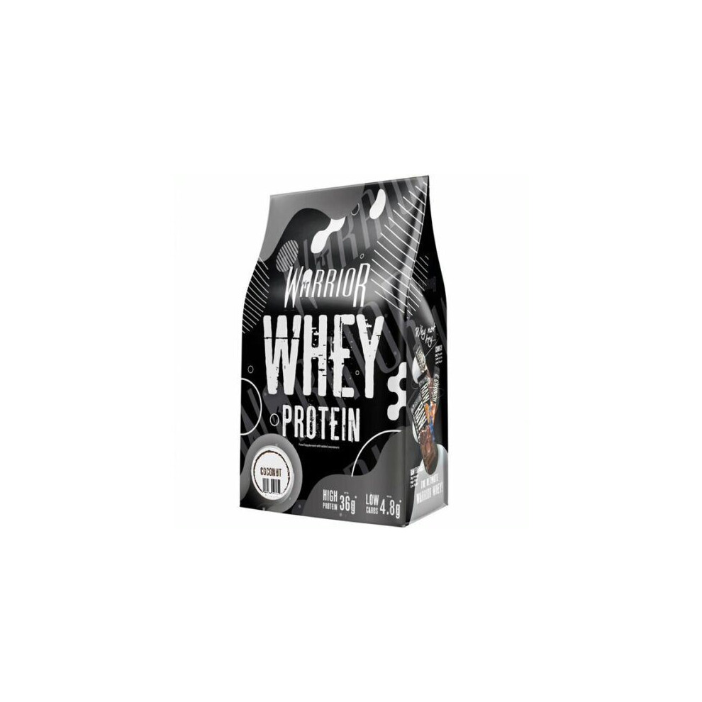Warrior 1Kg 100% Whey Protein Powder Muscle Mass Gainer Nutrition Shake Coconut