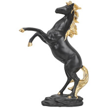 Household Horse Sculpture Decorative Horse Figurine Resin Horse Decor Standing Horse Decoration