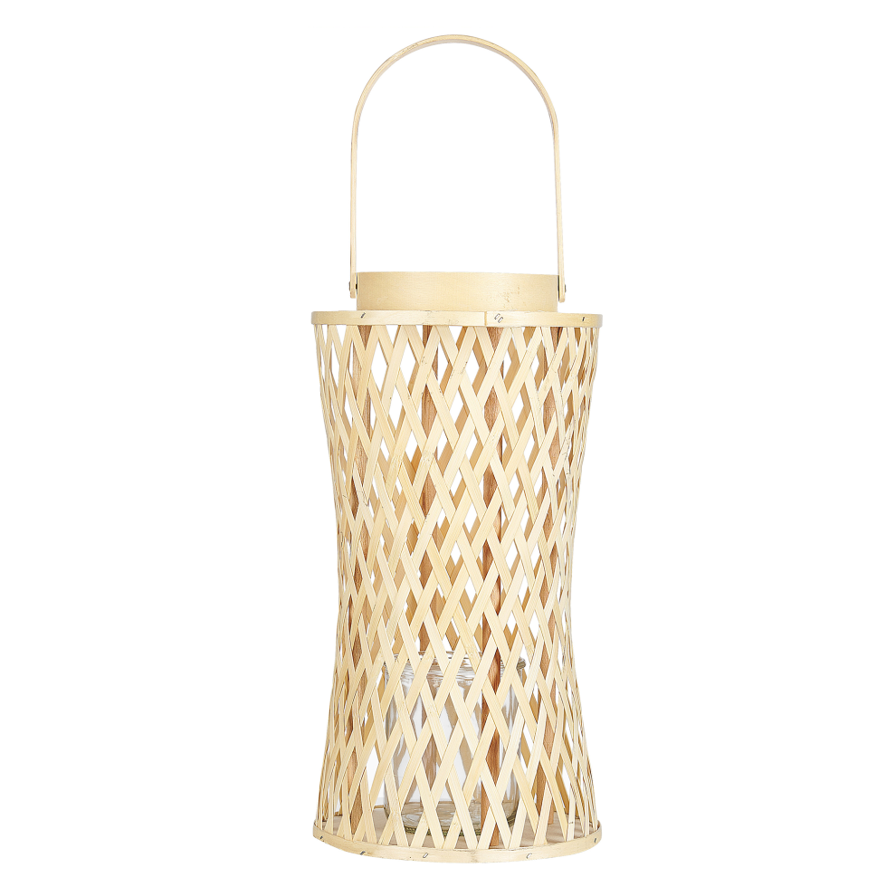 Lantern MACTAN Bamboo Wood 38 cm Natural