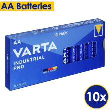 (AA 10 Pack) Varta AA Alkaline Batteries AAA Alikaline Batteries 1.5V Long Life Power Cells