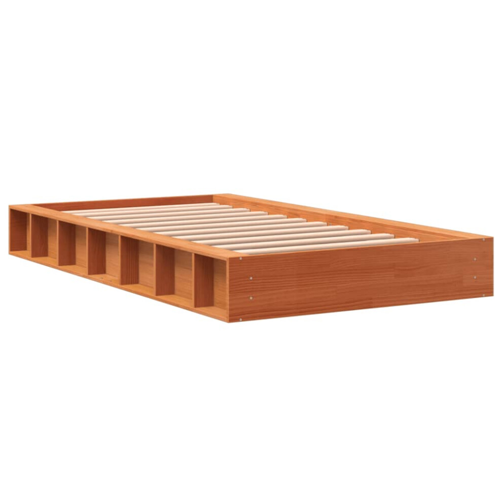 Vidaxl (75 X 190 Cm) Bed Frame Home Wooden Bedstead Bed Base Mattress Foundation Solid Wood