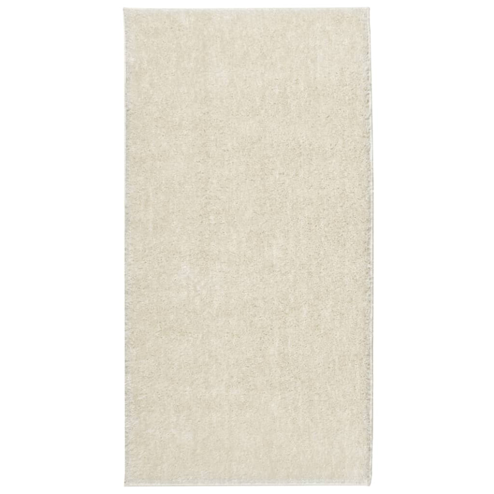 (cream, 80 x 150 cm) vidaXL Rug Shaggy Rug Fluffy Area Rug Soft Carpet High Pile Mat Shiny Look