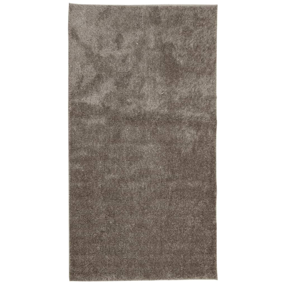 Vidaxl (Grey, 80 X 150 Cm) Rug Shaggy Rug Fluffy Area Rug Soft Carpet High Pile Mat Shiny Look
