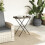 VidaXL (grey) vidaXL Folding Tray Table Hall TV Dinner Tray Serving Side Table Poly Rattan 3