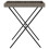VidaXL (grey) vidaXL Folding Tray Table Hall TV Dinner Tray Serving Side Table Poly Rattan 5