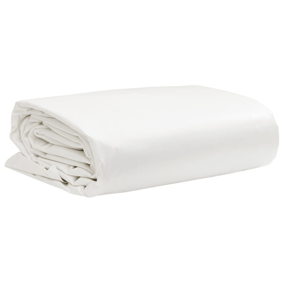 Vidaxl Tarpaulin Cover Ground Sheet Waterproof Camping Tarp 650 G/M² White