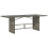 VidaXL vidaXL Gartentisch mit Glasplatte Grau 190x80x74 cm Poly Rattan 1