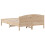 VidaXL (natural, 150 x 200 cm) vidaXL Bed Frame with Headboard Bed Base White 140x200 cm Solid Wood Pine 6