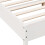 VidaXL (white, 120 x 190 cm) vidaXL Bed Frame with Headboard Bed Base White 140x200 cm Solid Wood Pine 7