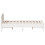 VidaXL (white, 120 x 190 cm) vidaXL Bed Frame with Headboard Bed Base White 140x200 cm Solid Wood Pine 5