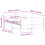 VidaXL (white, 160 x 200 cm) vidaXL Bed Frame with Headboard Bedroom Bed Base Bedstead Solid Wood Pine 4