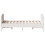 VidaXL (white, 160 x 200 cm) vidaXL Bed Frame with Headboard Bedroom Bed Base Bedstead Solid Wood Pine 5