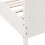 VidaXL (white, 150 x 200 cm) vidaXL Bed Frame with Headboard Bedroom Bed Base Bedstead Solid Wood Pine 7