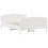 VidaXL (white, 160 x 200 cm) vidaXL Bed Frame with Headboard Bedroom Bed Base Bedstead Solid Wood Pine 6